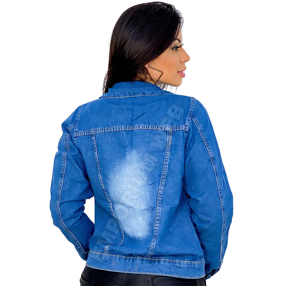 jaqueta jeans feminina curta